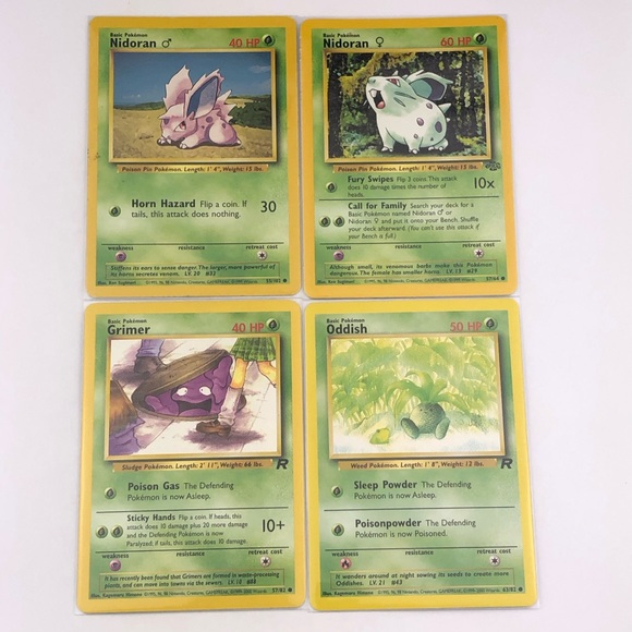 Pokemon Vintage Card Grass Type Lot H - Picture 1 of 10